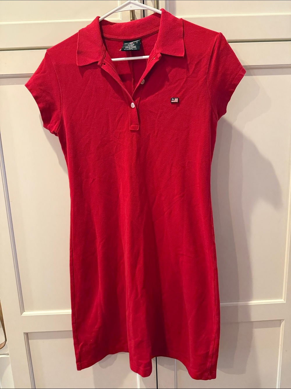 Polo jeans Co by Ralph Lauren Red Polo Shirt Dress medium Y2K small